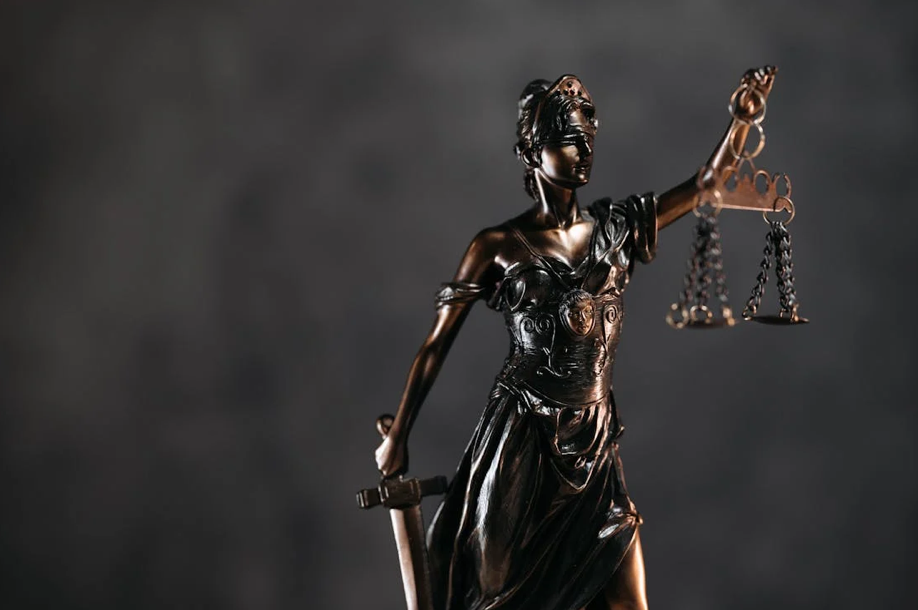 Statue of Lady Justice; image by Pavel Danilyuk, via Pexels.com.